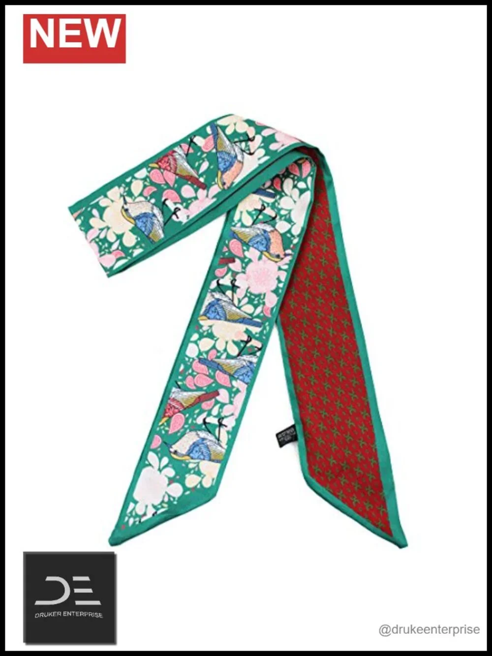 Multifunction Polyester Imitation Silk Scarf Ribbon for Bag Handle Hair Necklace